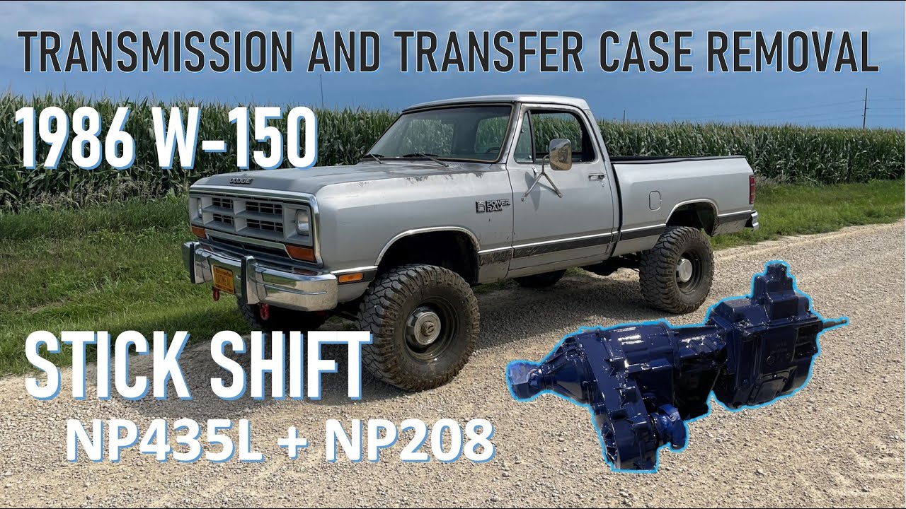 Dodge W150 Manual Transmission And Transfer Case Removal And Re-Installation
