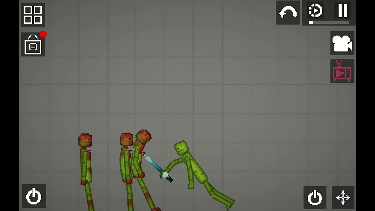Zombie apocalypse in melon sandbox 
