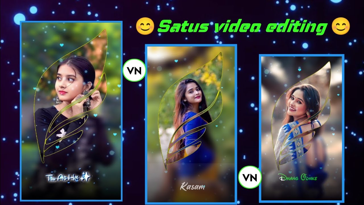 VN App Leaf Photo Status Video Editing 💚 | Romantic Photo Status Kaise Banaye | Trending Status