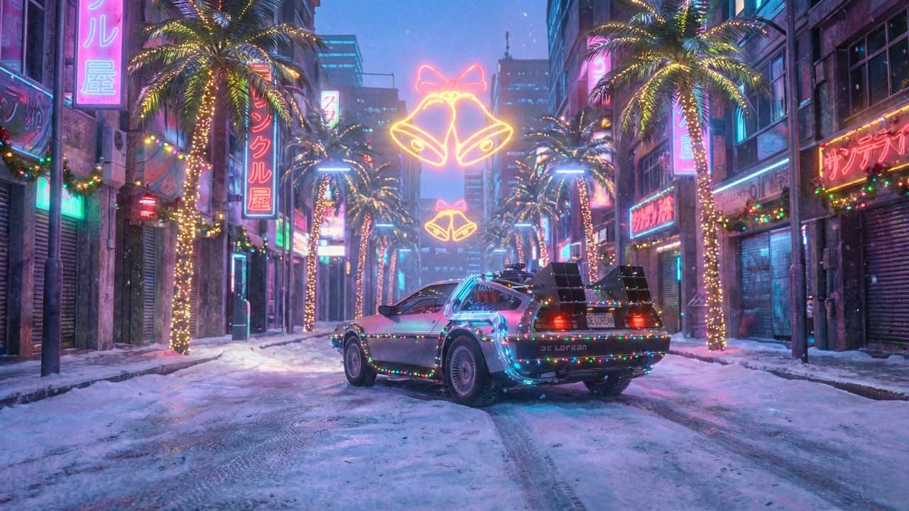 ⭐Neon Christmas Drive // Best 80s Synthwave & Retrowave Holiday Mix
