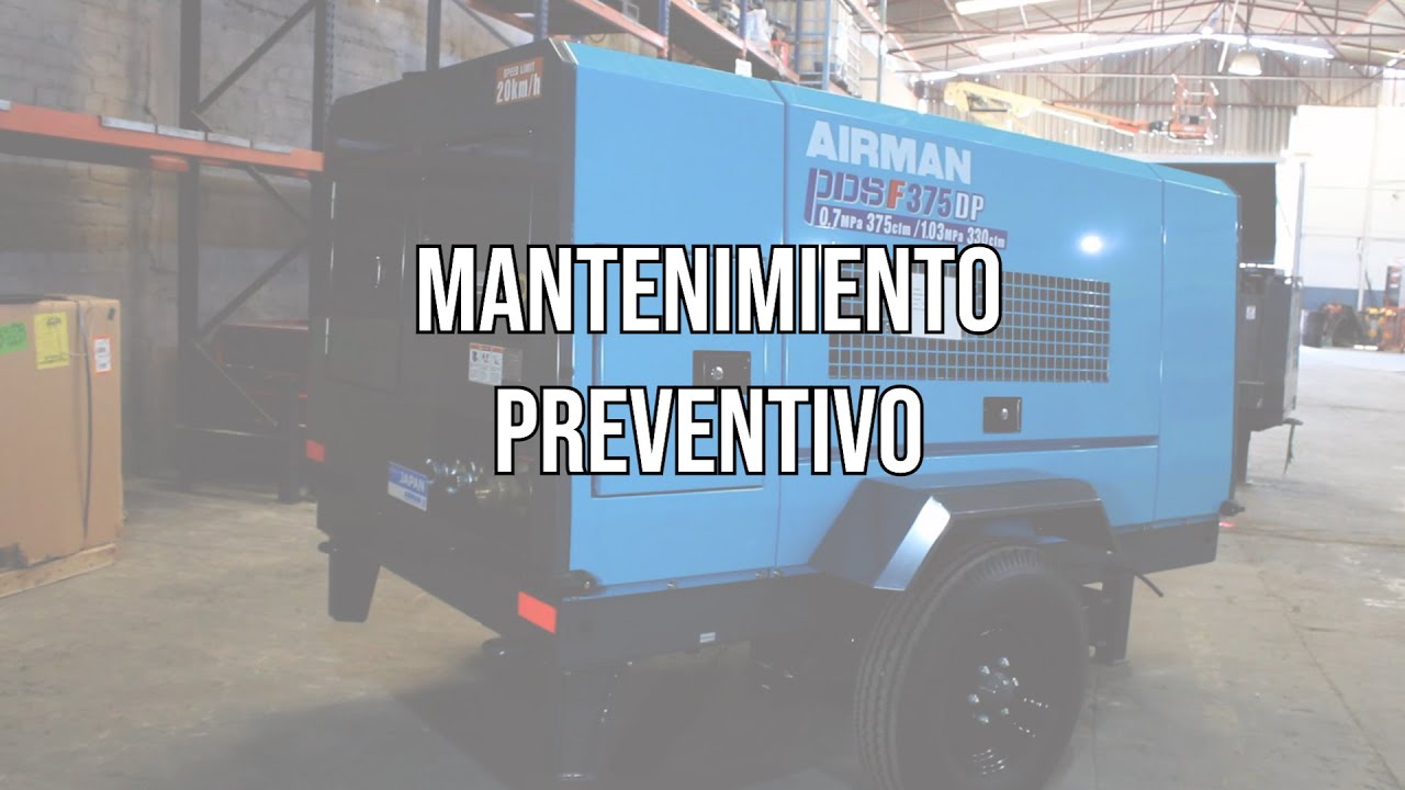 Mantenimiento de los compresores AIRMAN PDSF375-DP y PDS400S