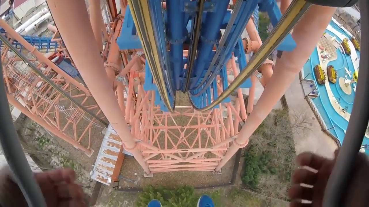 Stunt Fall  OnRide  Parque Warner