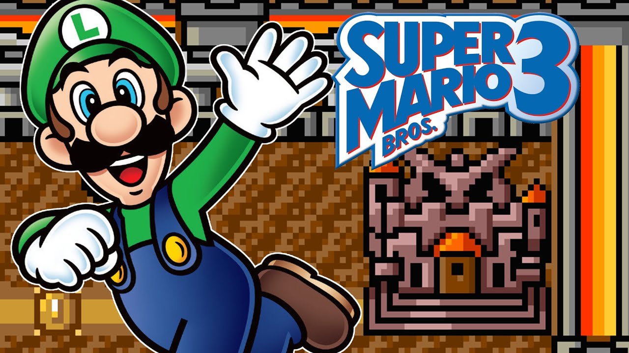 SUPER MARIO ALL-STARS: SUPER MARIO BROS. 3 — Все крепости и замки (за Луиджи)