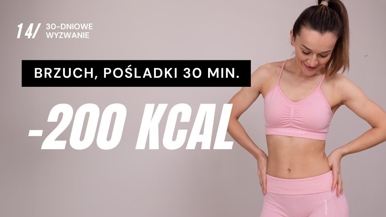 WYZWANIE JESIEŃ 🔥14: Trening BRZUCH I UDA -200 KCAL