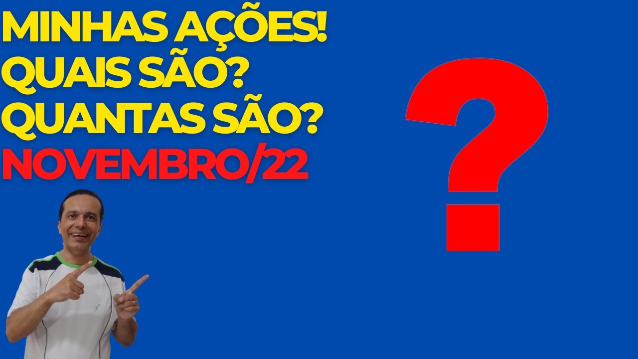Minhas a&ccedil;&otilde;es, quais s&atilde;o, quantas s&atilde;o, meu atual recorde de a&ccedil;&otilde;es!