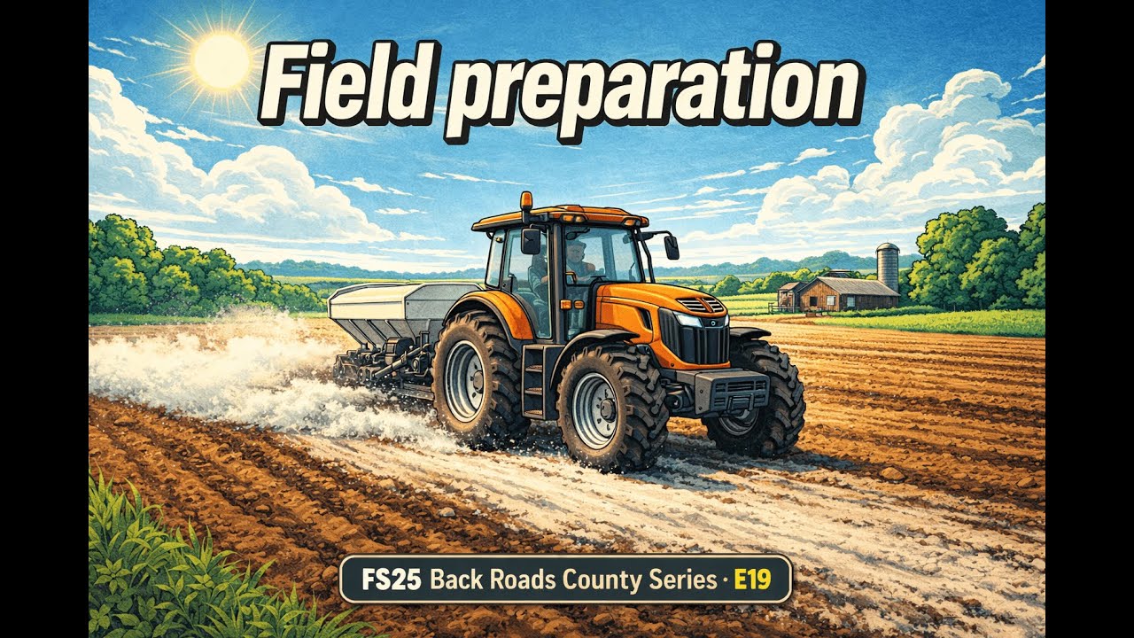 Back Roads County Series E19 | Liming the Big Field & Autodrive Setup! 🚜🧂| Farming Simulator 25
