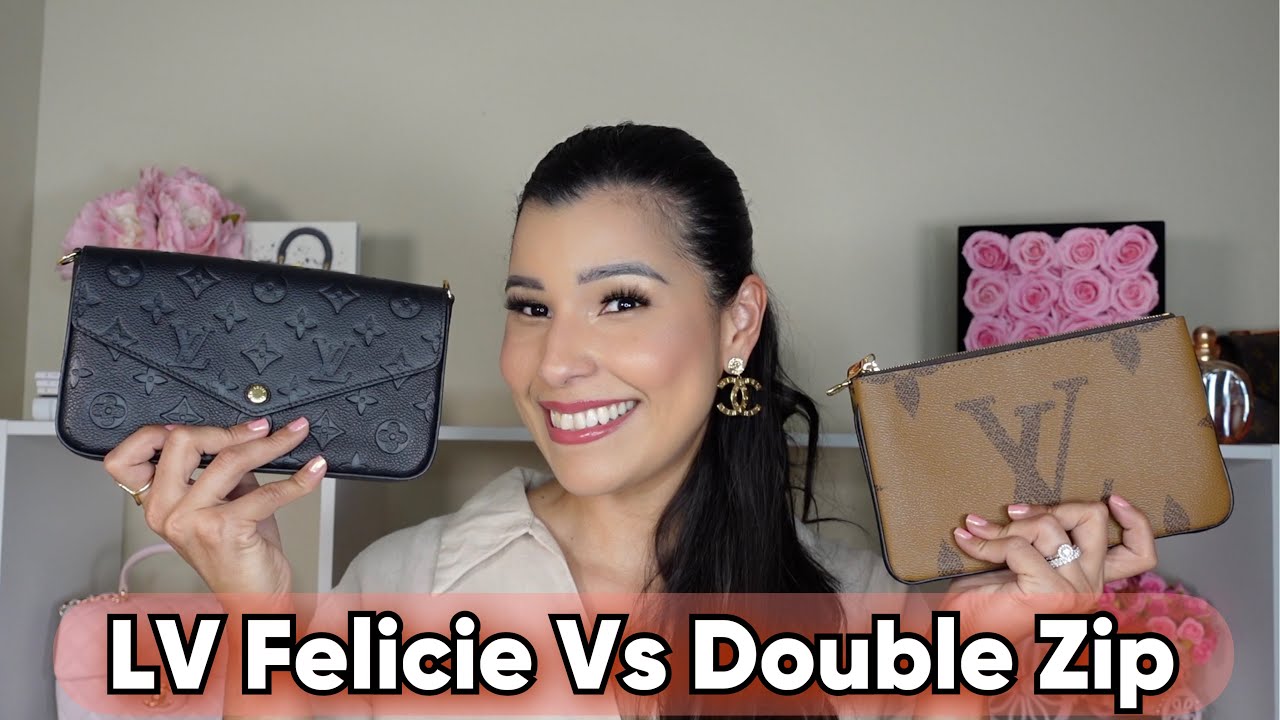 Кошелек LOUIS VUITTON FELICIE VS Кошелёк на двойной молнии: какой размер больше подходит и соврем...