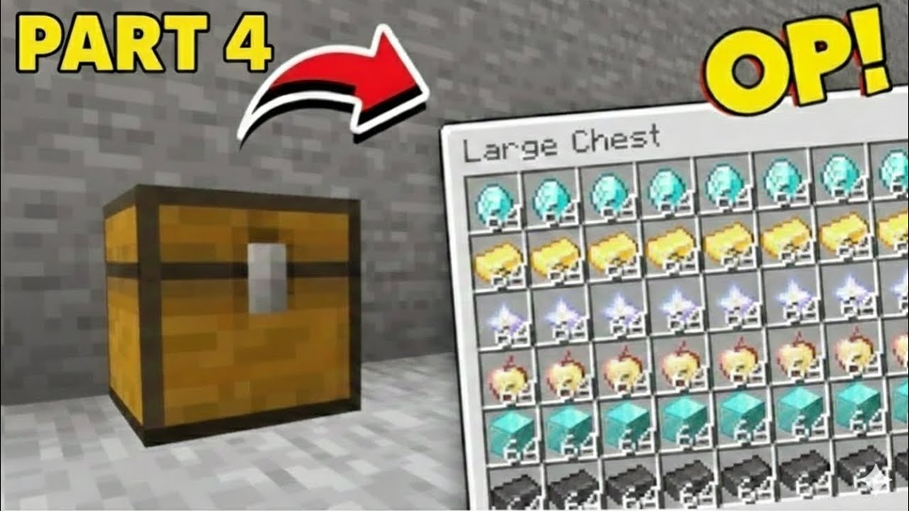 PLAYING MINECRAFT BUT CHEST ARE OP PART-4 #gaming #viral #trending #mustwatch     #gogugaga