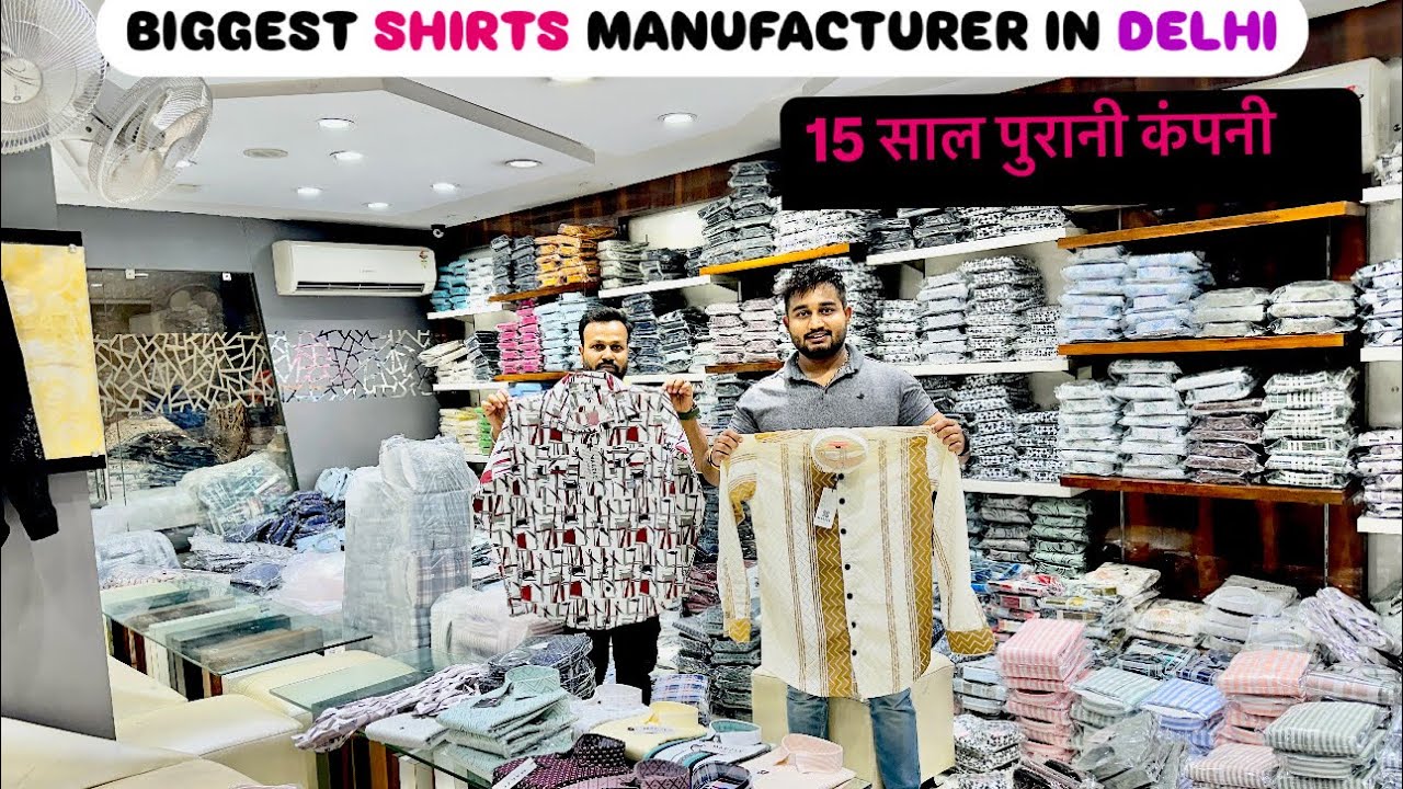 BIGGEST SHIRT MANUFACTURER IN DELHI | TANK ROAD WHOLESALE MARKET | REAL SHIRTS WHOLESALER