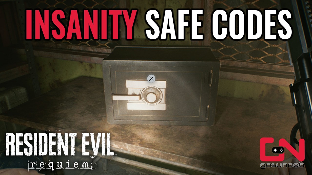 All Insanity Difficulty Safe Codes in Resident Evil Requiem