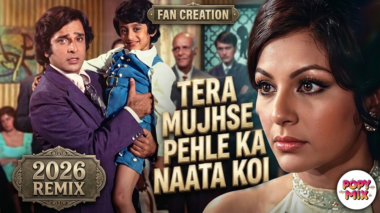 Tera Mujhse Hai Pehle Ka Naata Koi 2026 REMIX | Kishore Kumar | Aa Gale Lag Jaa 1973 | POPYMIX T1