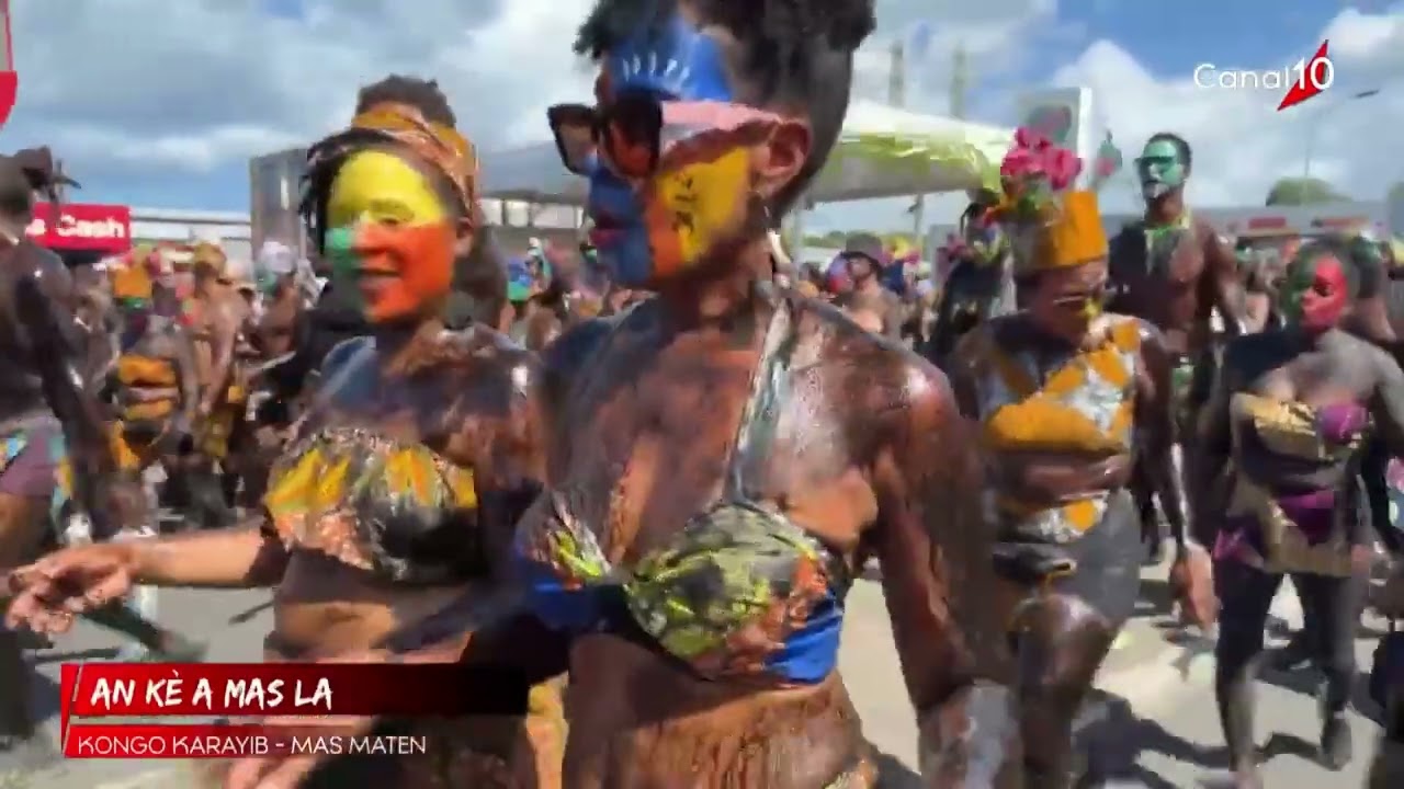 Guaseloupe. Carnaval Kongo Karayb  Mas Maten (Canal 10)