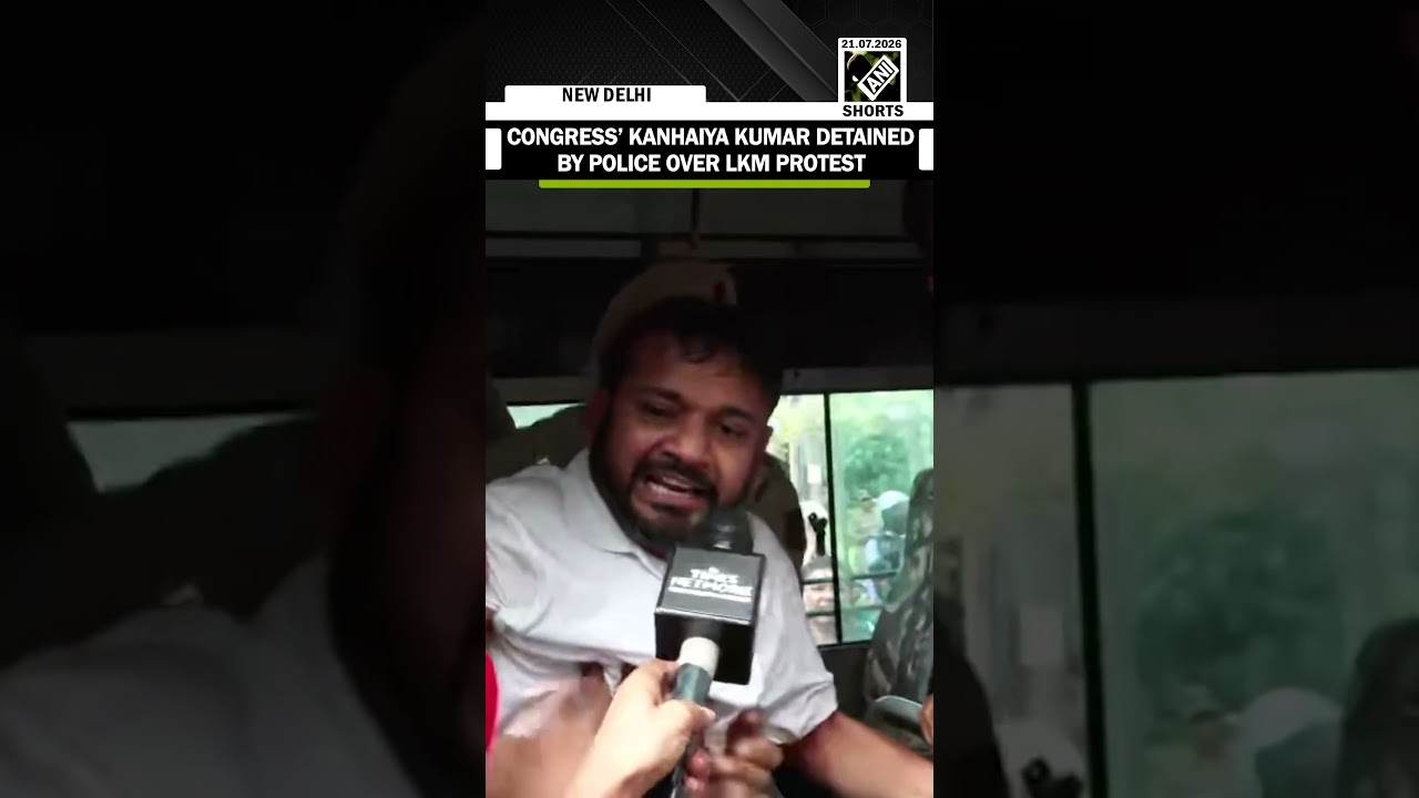 Congress leader Kanhaiya Kumar detained by Delhi Police as party protests near PM&rsquo;s residence