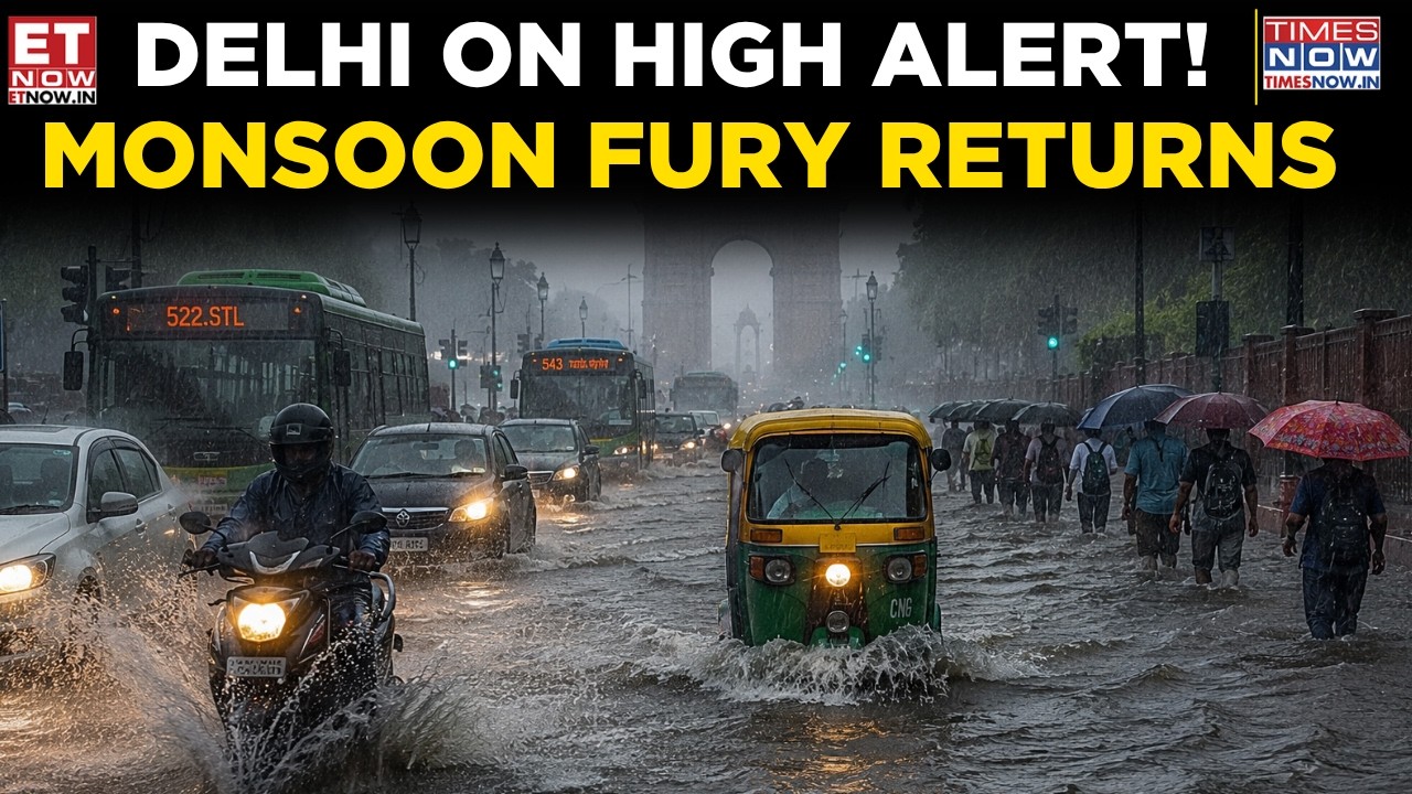 Delhi-NCR Braces For Heavy Rain | IMD Sounds Alert For UP, Uttarakhand Amid Monsoon Fury