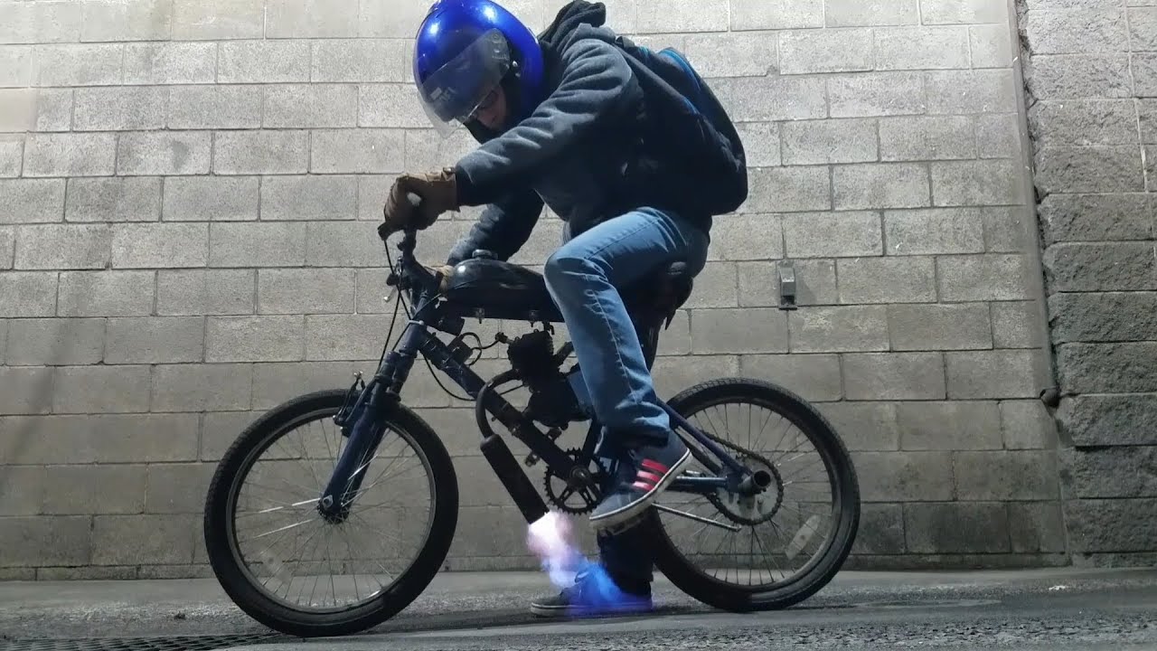 How To Shoot Flames On A Motorized Bicycle
