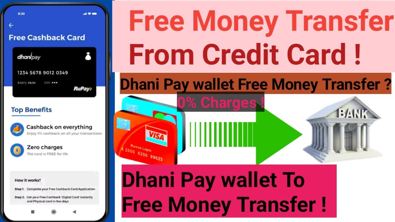 Free Money Transfer From Credit Card | Dhani Pay wallet To free money transfer| Banking points||