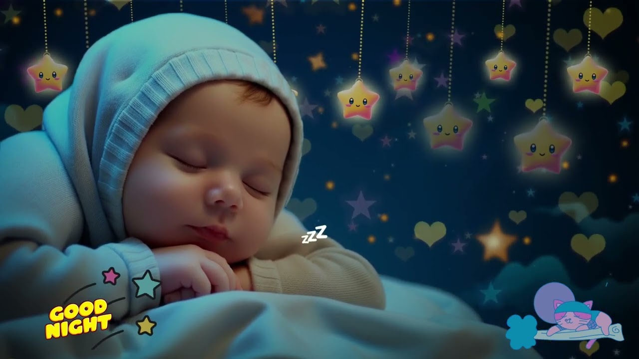 Mozart Brahms Lullaby 💤 Soothing Baby Music🎵 Sleep Instantly in 3 Minutes 🌙 Overcome Insomnia