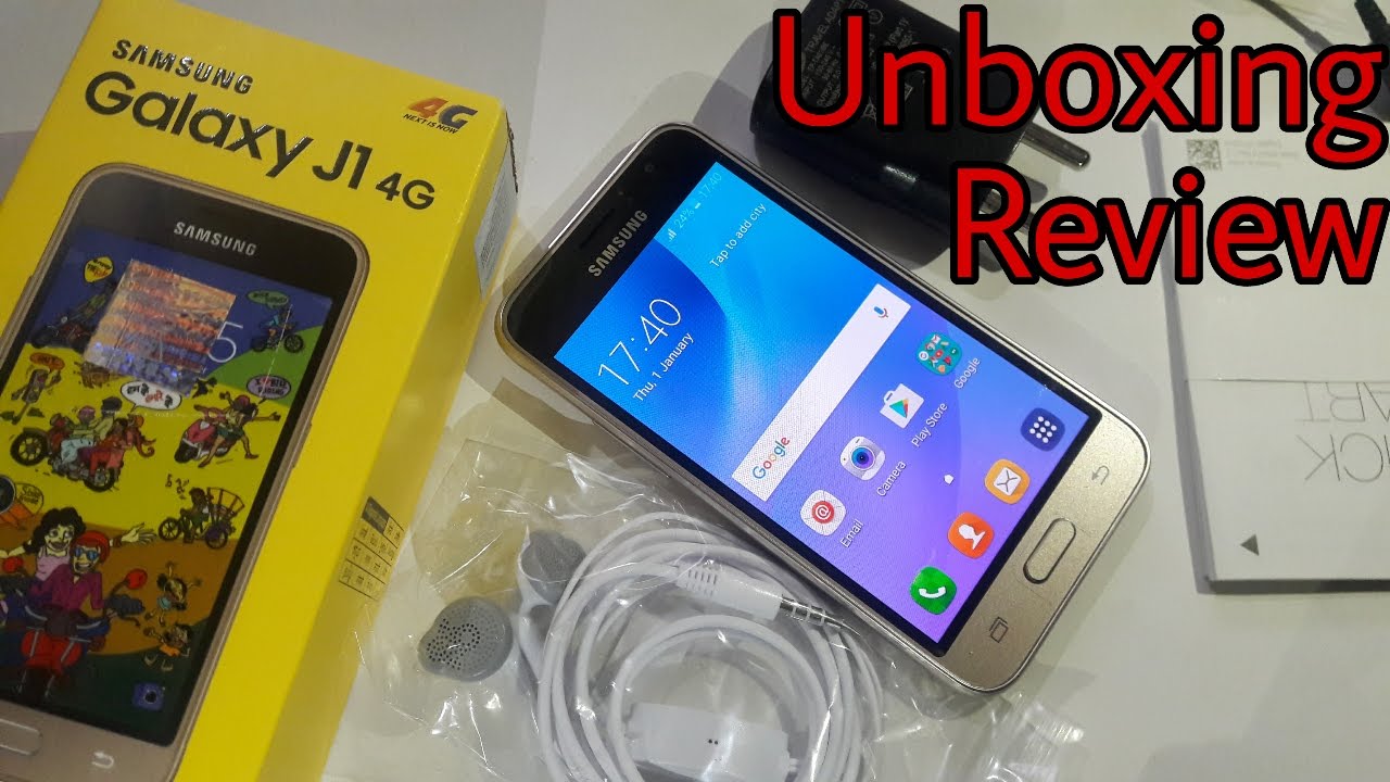 Samsung Galaxy J1 4G Unboxing // Super Amoled // 1GB RAM