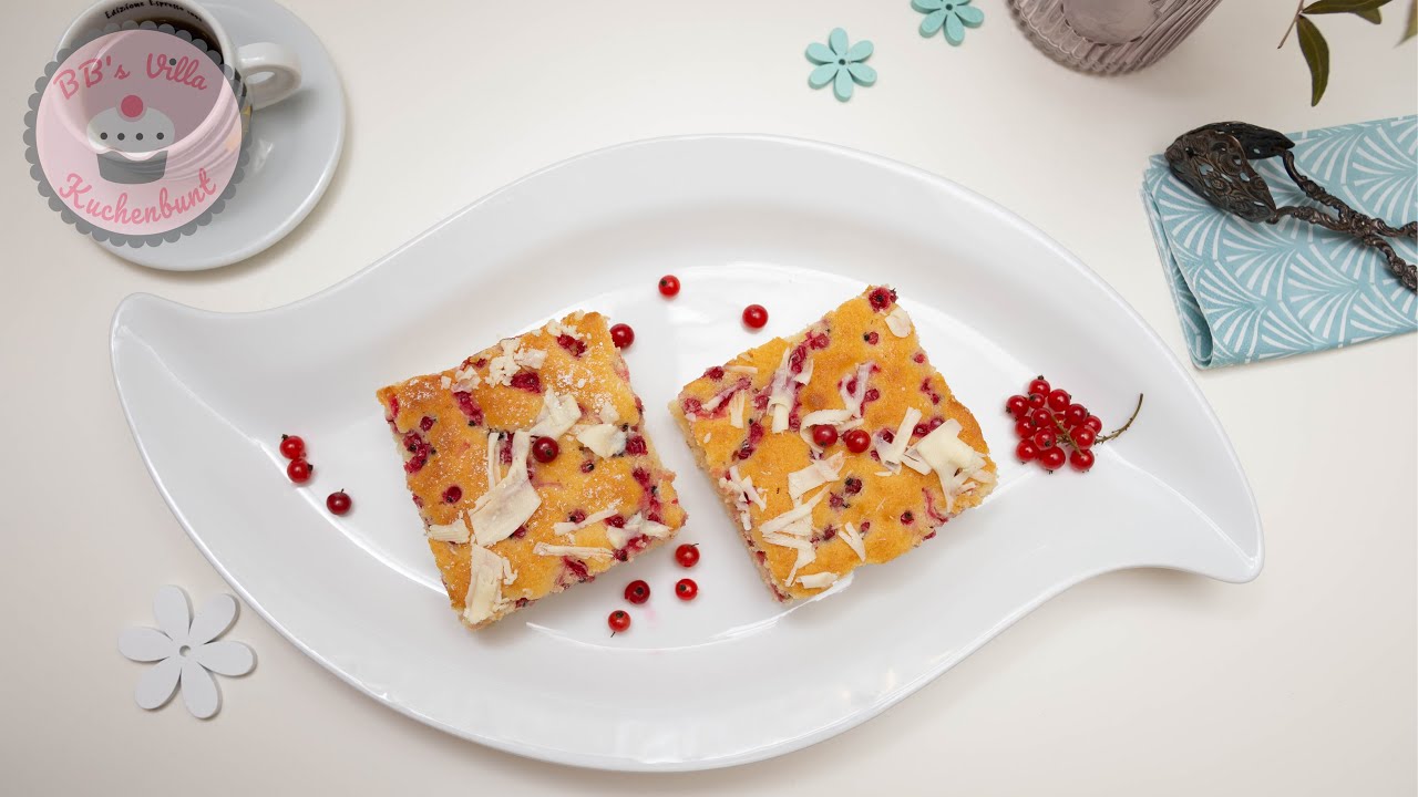 Johannisbeerkuchen vom Blech - schnell und einfach - super lecker und luftig  