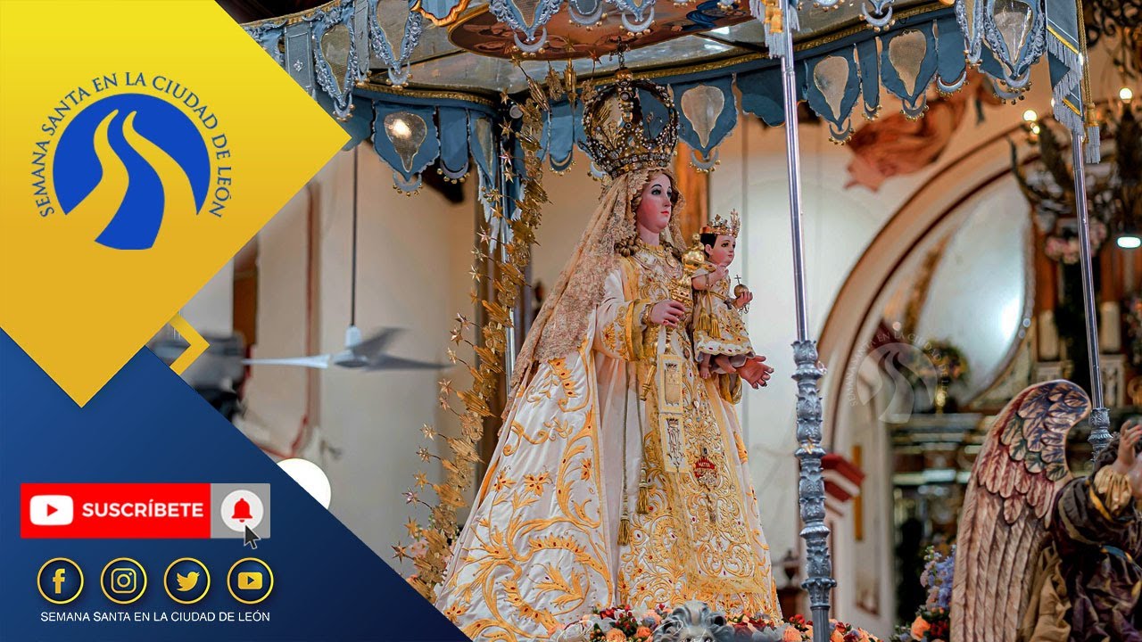 Salida Procesional de la VIRGEN DE LA MERCED. Santuario de La Merced 2024. #leon #nicaragua