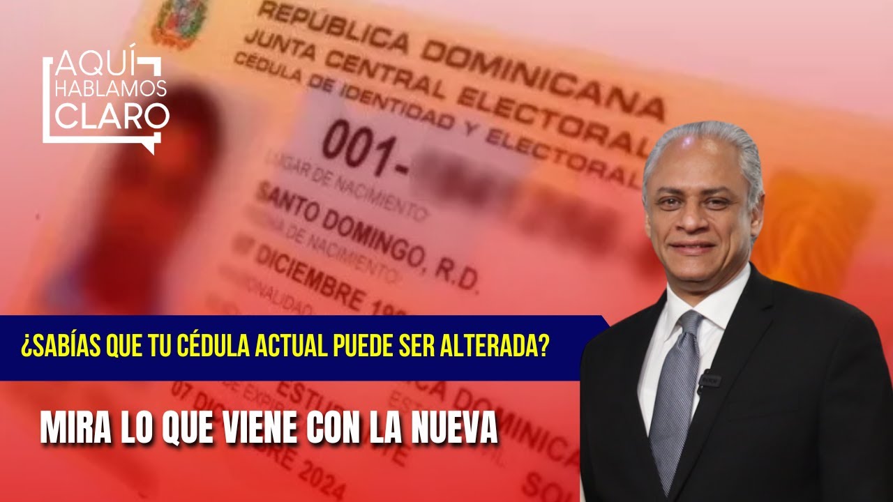 ¿Sabías que tu cédula actual puede ser alterada?  Mira lo que viene con la nueva, Ing. Américo
