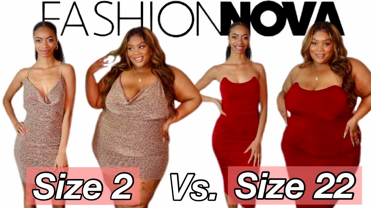 Size 2 & Size 22 Try On The Same Fashion Nova Outfits | Fashion Nova Try On Haul