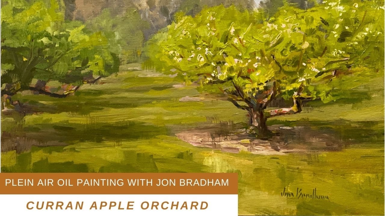 HOW I SELECT ONE SCENE FROM MANY plein air oil painting at Curran Apple Orchard in University Place