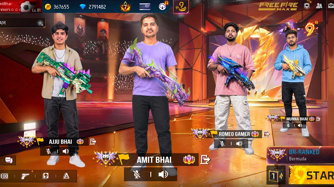 FREE FIRE IN REAL LIFE 😳 DESI FREE FIRE @amitff2.077