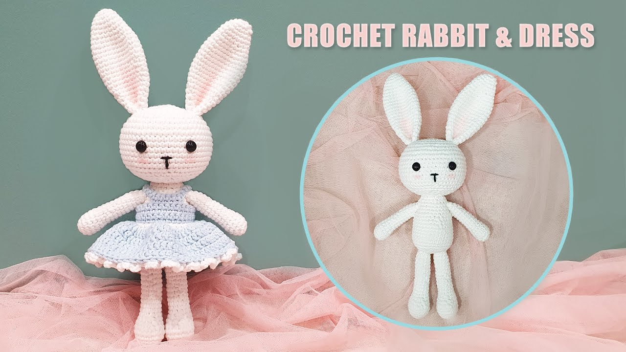 Amigurumi Tutorial l How To Crochet Bunny Rabbit ? l Rabbit and Dress