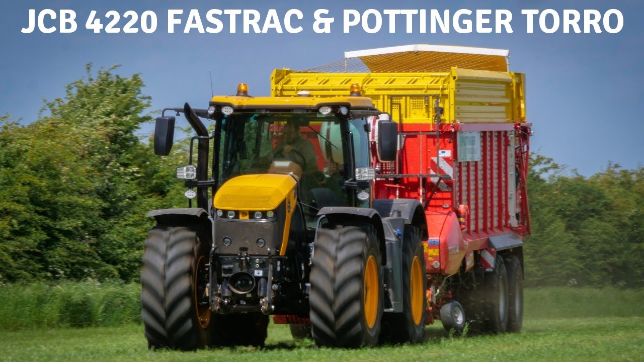 JCB Fastrac 4220 & Pottinger Torro forage wagon
