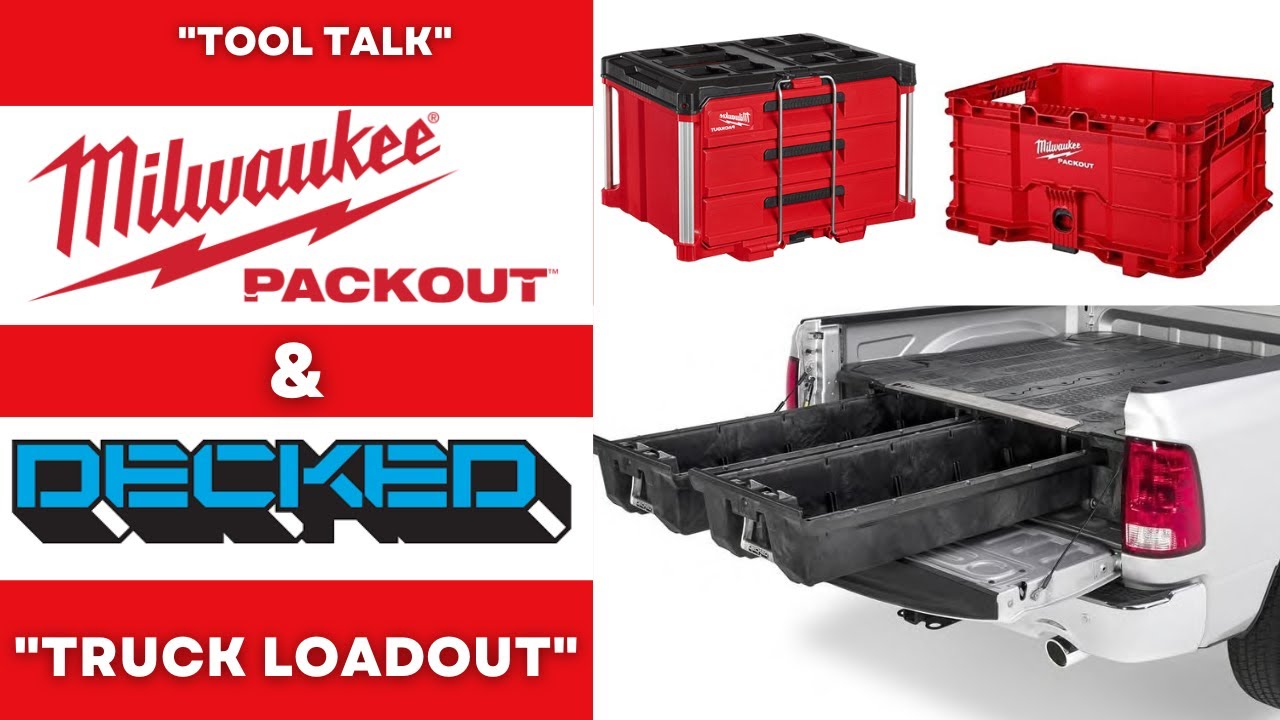 Maintenance Truck Loadout - Decked System with Milwaukee PACKOUT, Best Combo? Ford F150 Super Cab