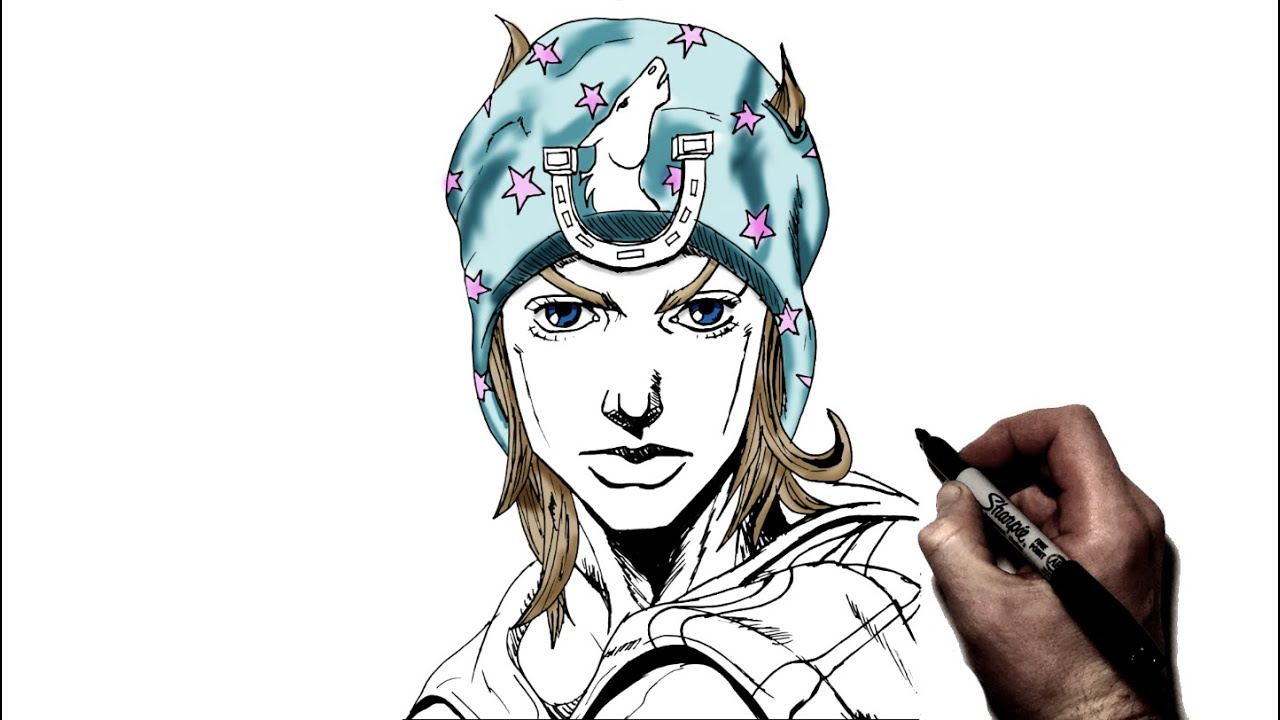 How To Draw Johnny Joestar | Step By Step | Jojo's Bizarre Adventure