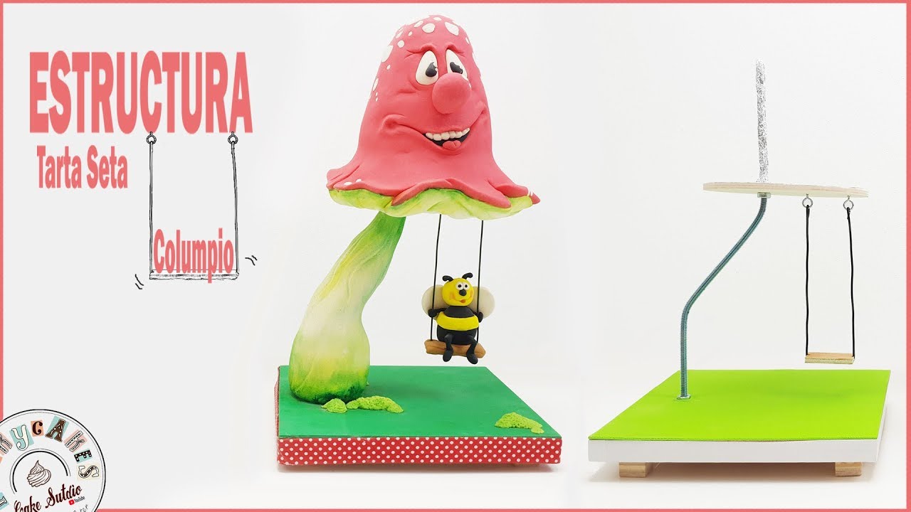 Cómo realizar una estructura para una tarta  y un columpio - Estructura Tarta Seta 3D