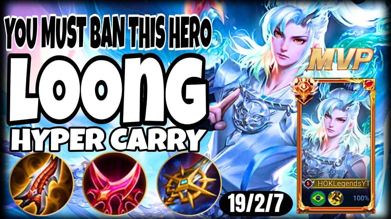 THE MOST BROKEN - LOONG HONOR OF KINGS BUILD AND GAMEPLAY | RANK EPIC