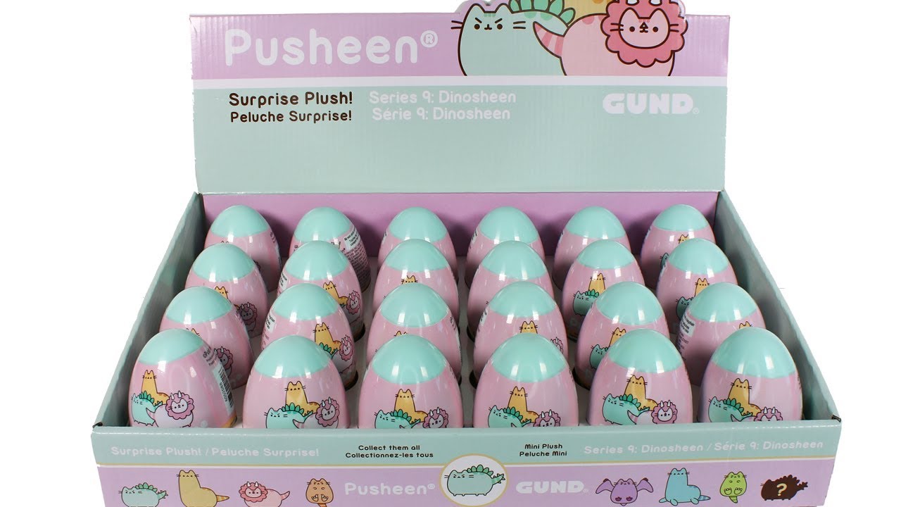 Мягкие плюшевые коробки-сюрпризы Pusheen Series 9 Dinosheen, полный набор, распаковка, открытие в...