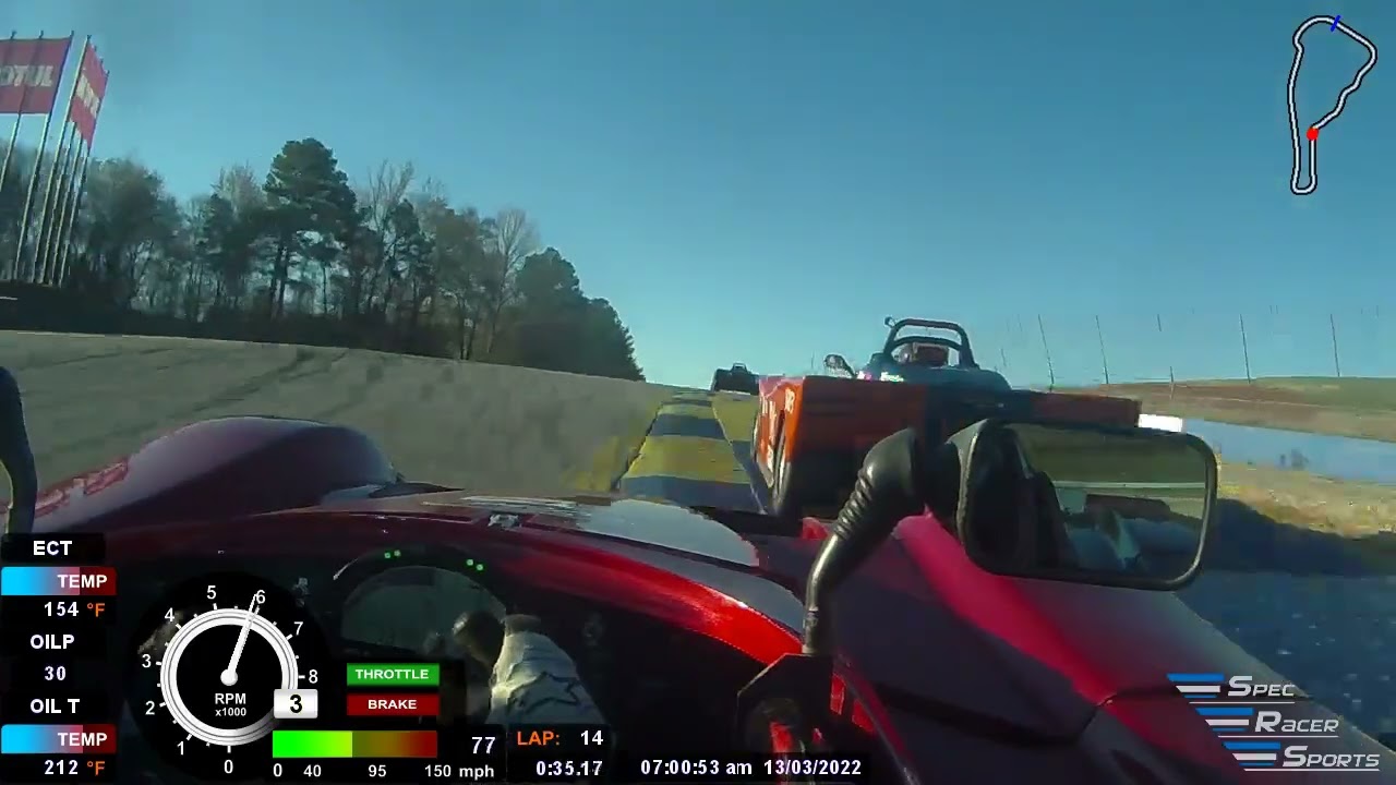 Spec Racer Ford Road Atlanta 46th to 20th!