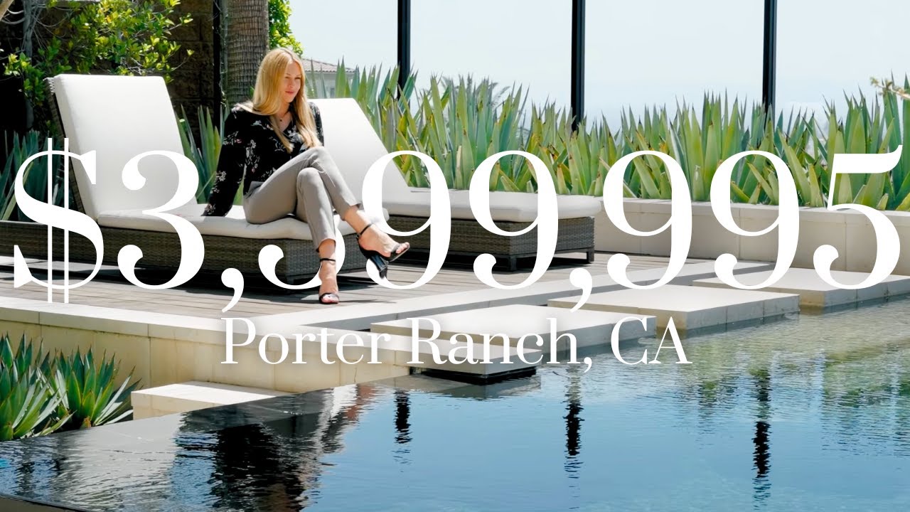 Inside a $3.4M Porter Ranch Modern Home | Resort-Style Backyard Tour