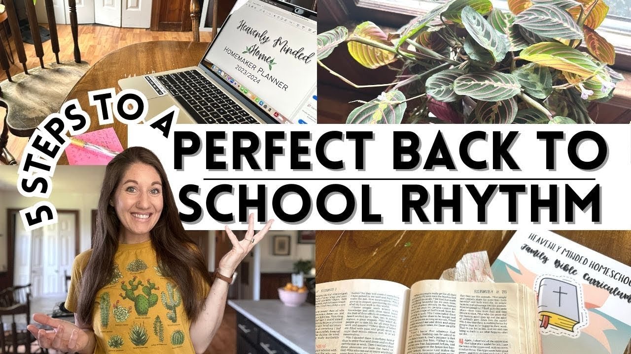 Set Up The PERFECT Back 2 School Rhythm 🥁 Christian Homeschool/Unschool Mom
