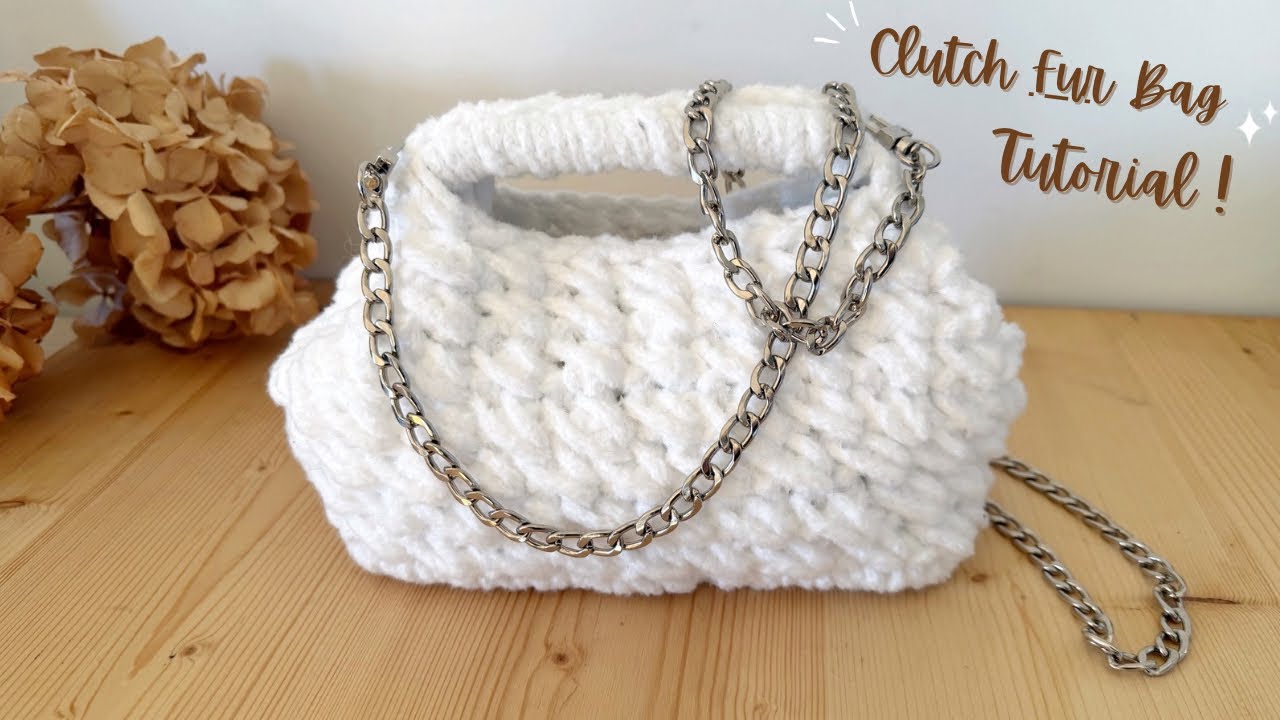 Tutorial Uncinetto 🧶 | Fur Bag Bauletto FACILE ed Elegante