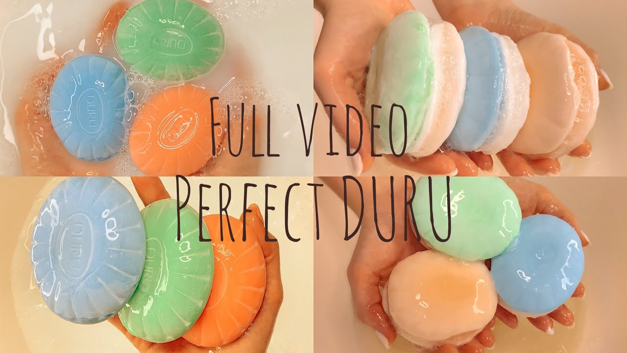 ASMR | Lovely Duru | Full video - Tapping, unpacking, washing soaps, soaked soaps, play with sponge