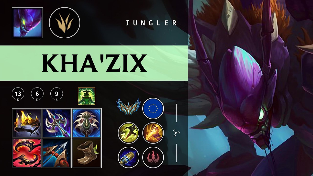 Kha'Zix Jungle vs Gwen - EUW Challenger Patch 26.05