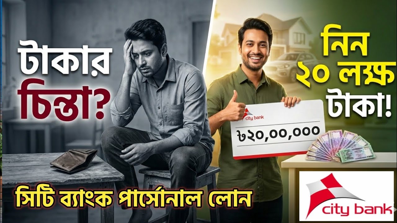 City Bank Personal Loan 2026 | সিটি ব্যাংক থেকে লোন নেয়ার নিয়ম | City Bank Loan @BankBari 