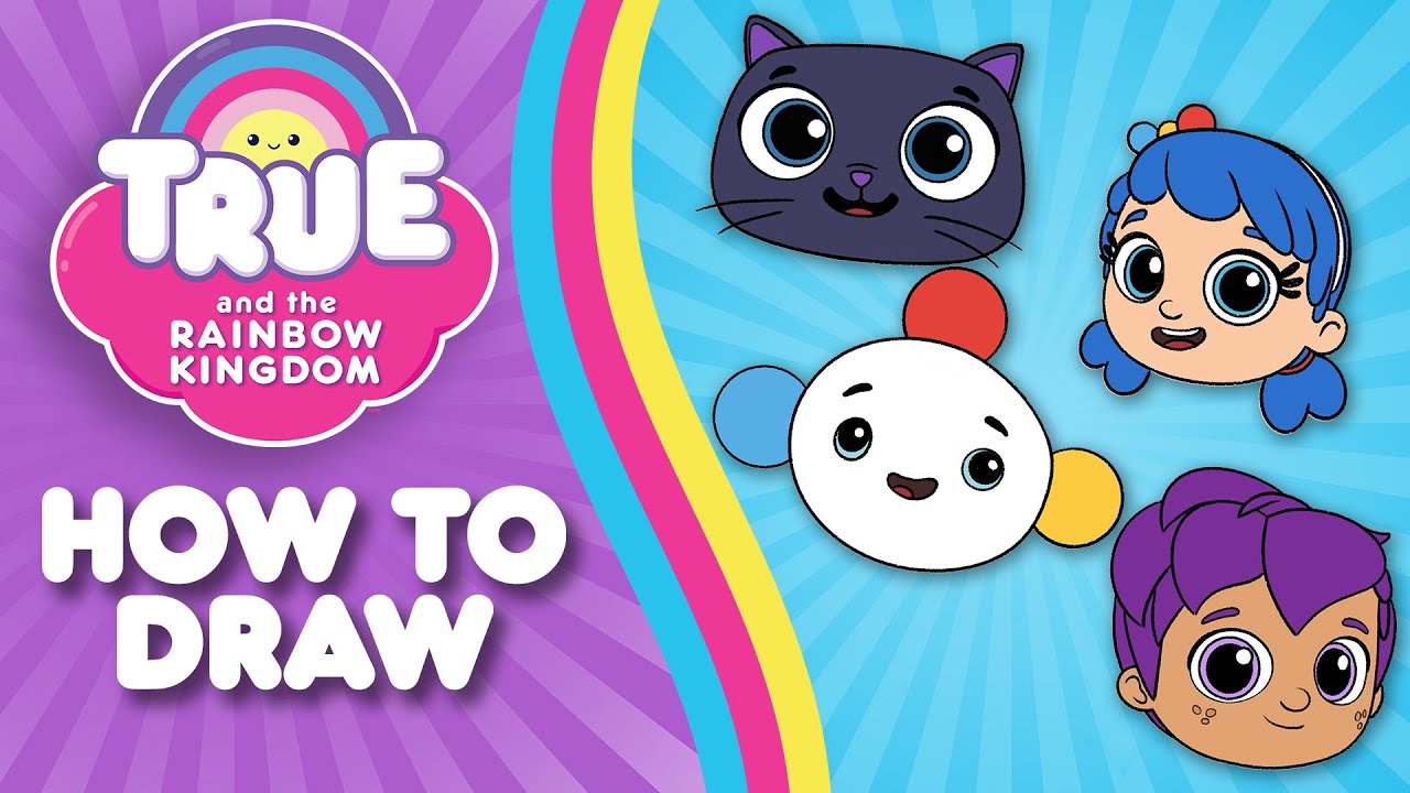 Learn to Draw True, Bartleby, Rainbow King & Zee! 🌈 True and the Rainbow Kingdom