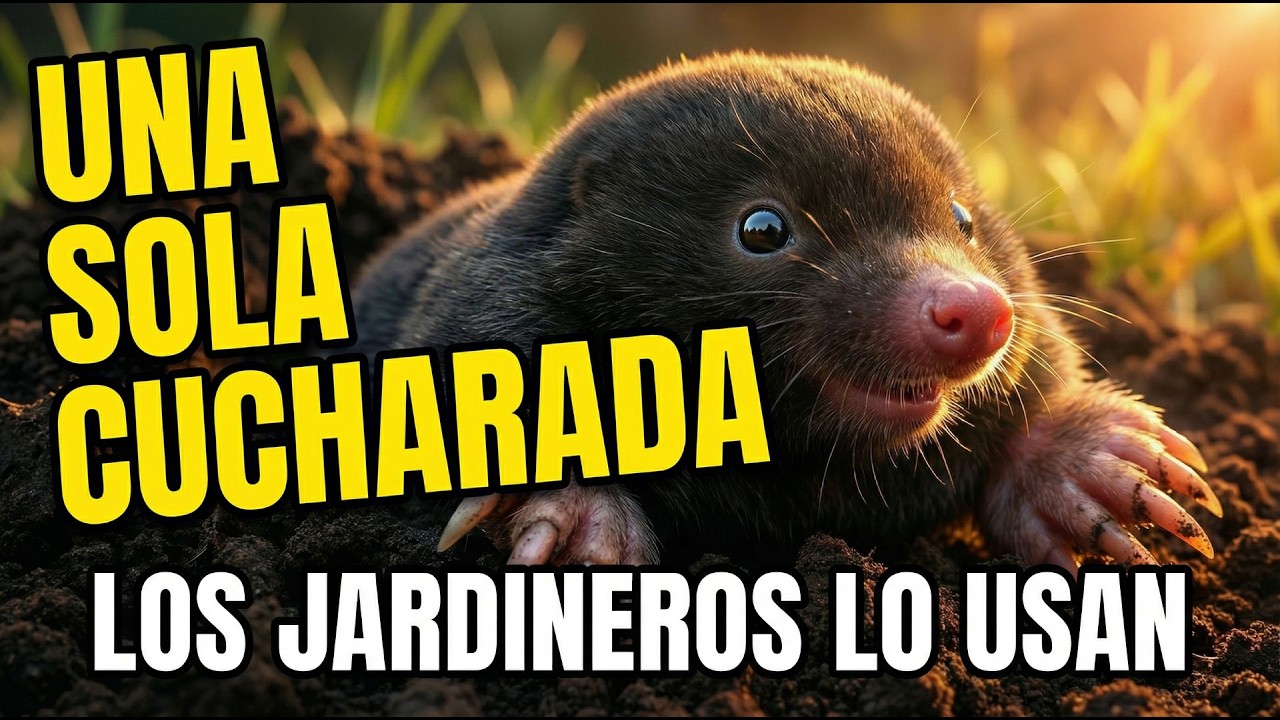 ¡Esto Aterroriza al Topo! 🔥 Echa una cucharada en el agujero y el “tanque” subterráneo estalla…