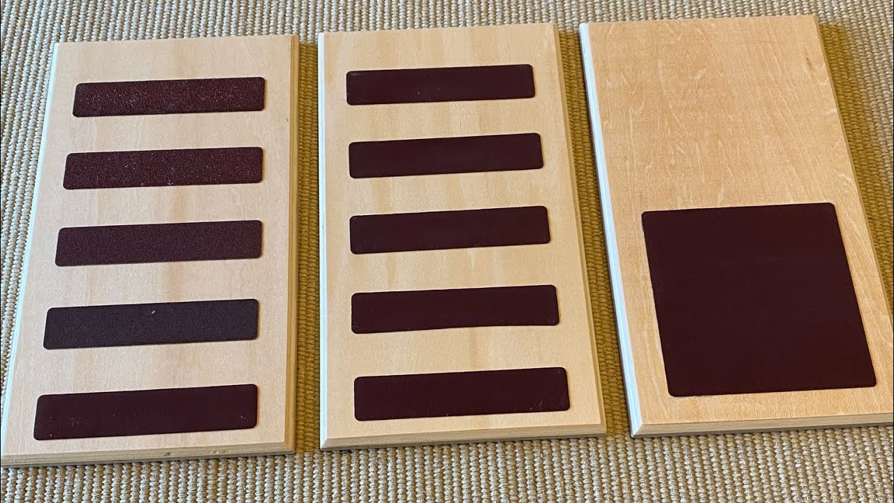 Montessori Sensorial Lesson- Touch Boards