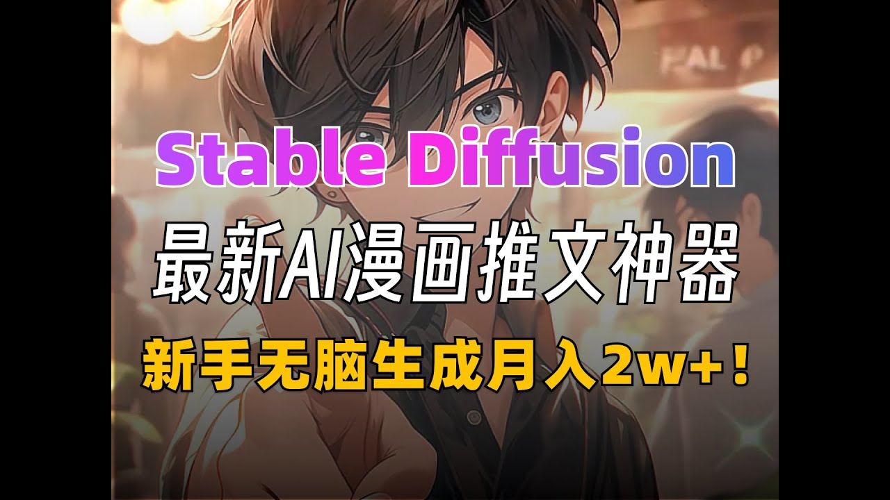 【SD教程】全网最全AI小说推文！全流程制作教程，快速上手教学含变现过程！不看就亏！（附工具和资料）AI商业落地实战 AI绘画 AIGC AI副业