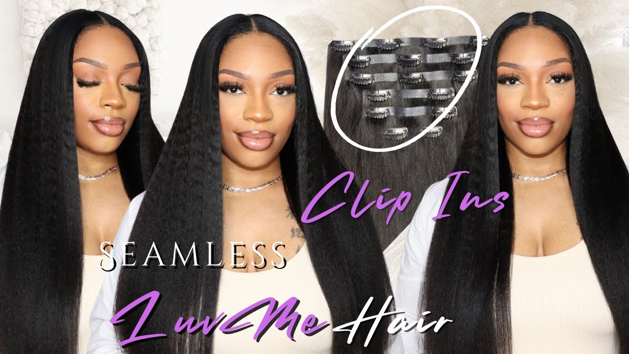 Middle Part Seamless Clip-In Extensions | Detailed Braid Pattern ft. Luvme Hair