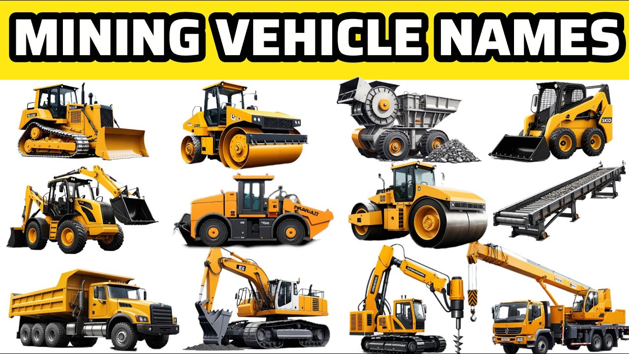 Mining Vehicles | Powerful Construction Trucks, Excavators & Bulldozers for Kids