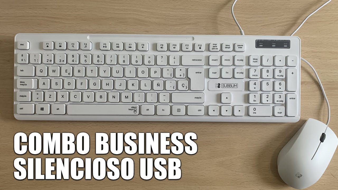 COMBO BUSINESS SLIM SILENCIOSO DE SUBBLIM (TECLADO Y RATÓN)