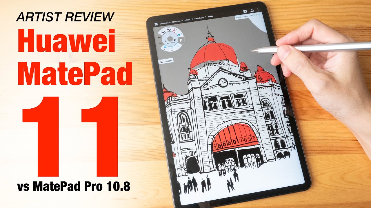 Huawei MatePad 11 vs MatePad Pro 10.8 (2021) artist review